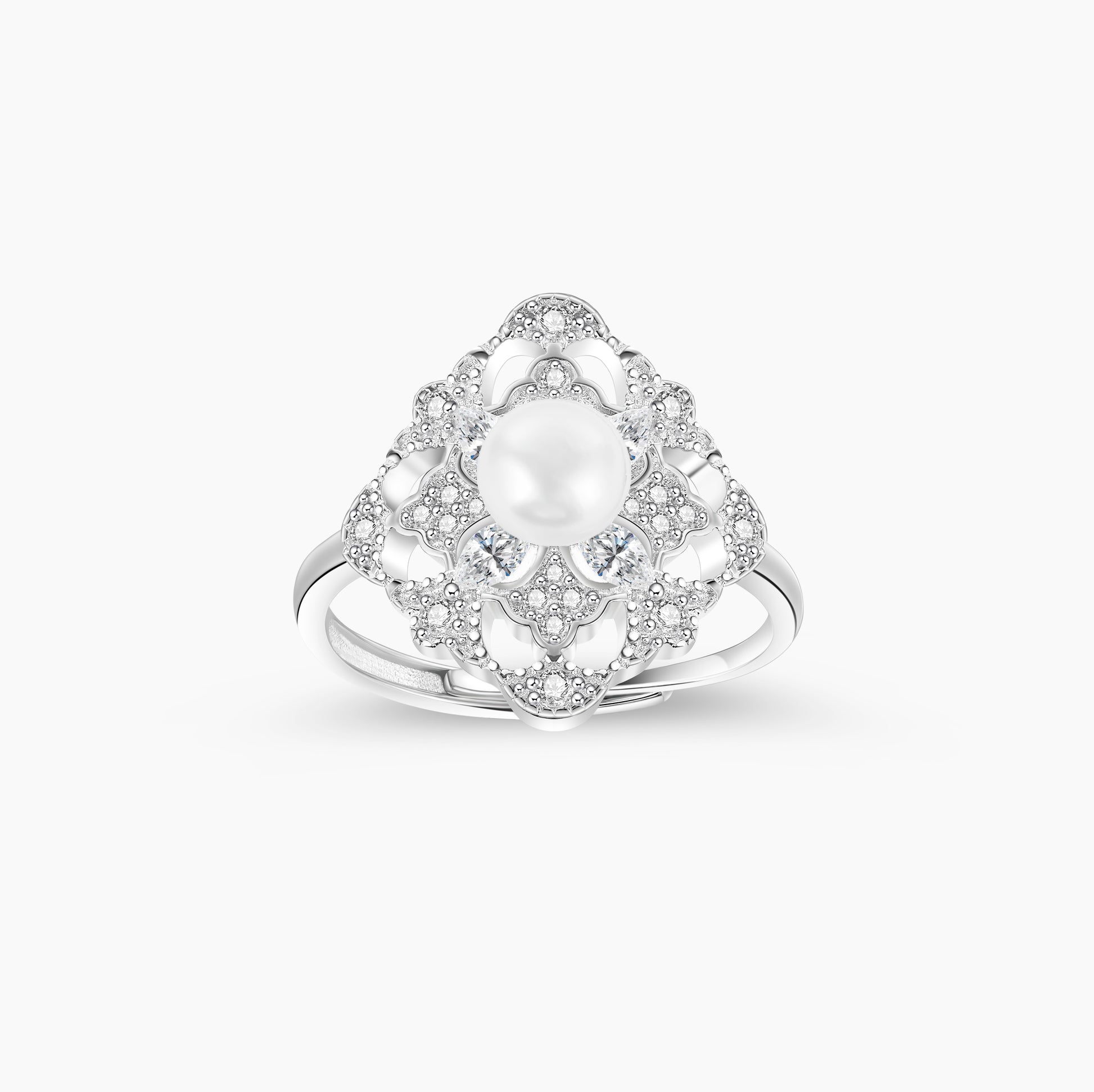 pearl engagement rings, silver pearl ring, mother of pearl ring, pearl wedding rings, pearl proposal ring