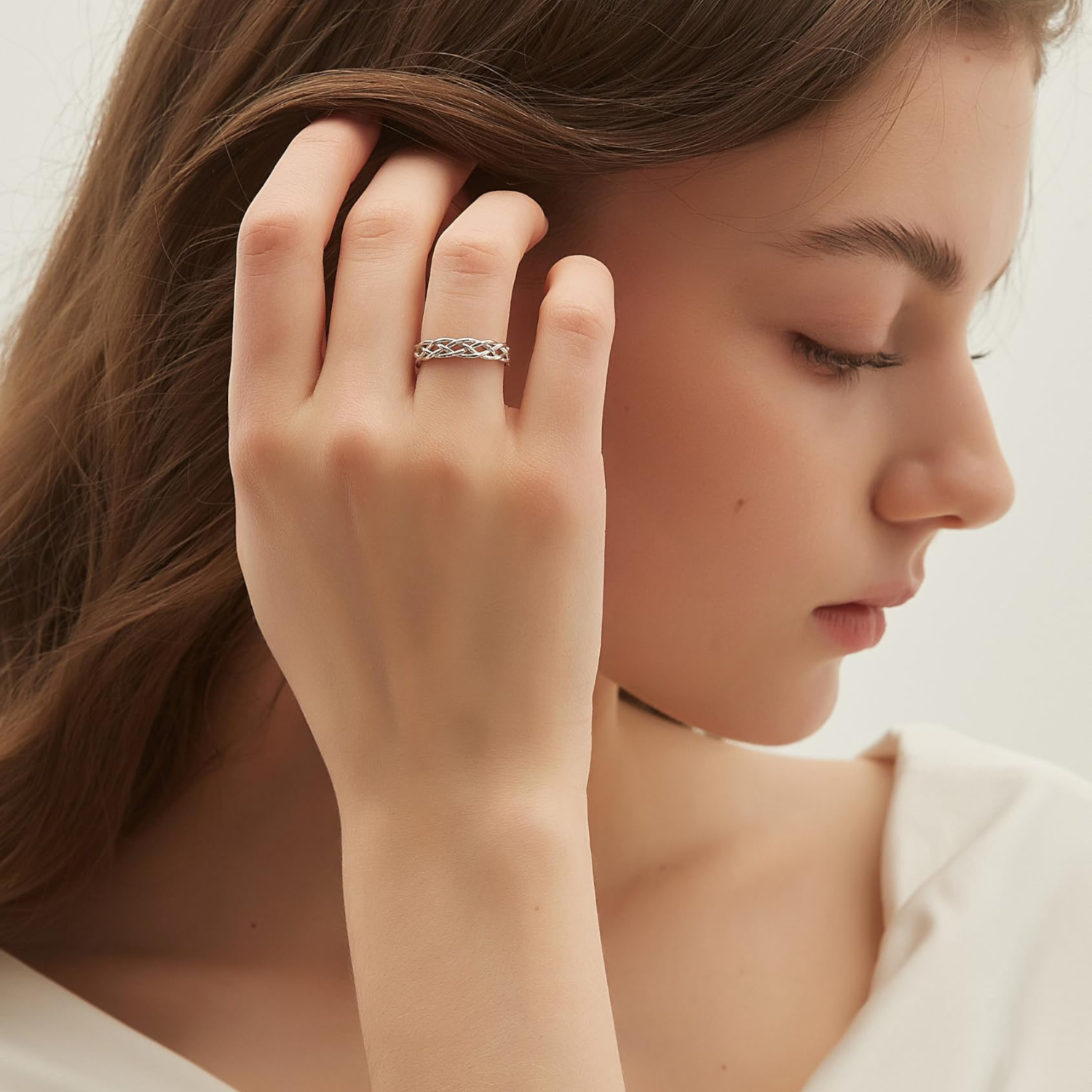 eternity wedding rings, simple wedding rings, inexpensive promise ring, cheap wedding rings for him, cheap wedding rings for men, twist silver ring, s925 twist rings