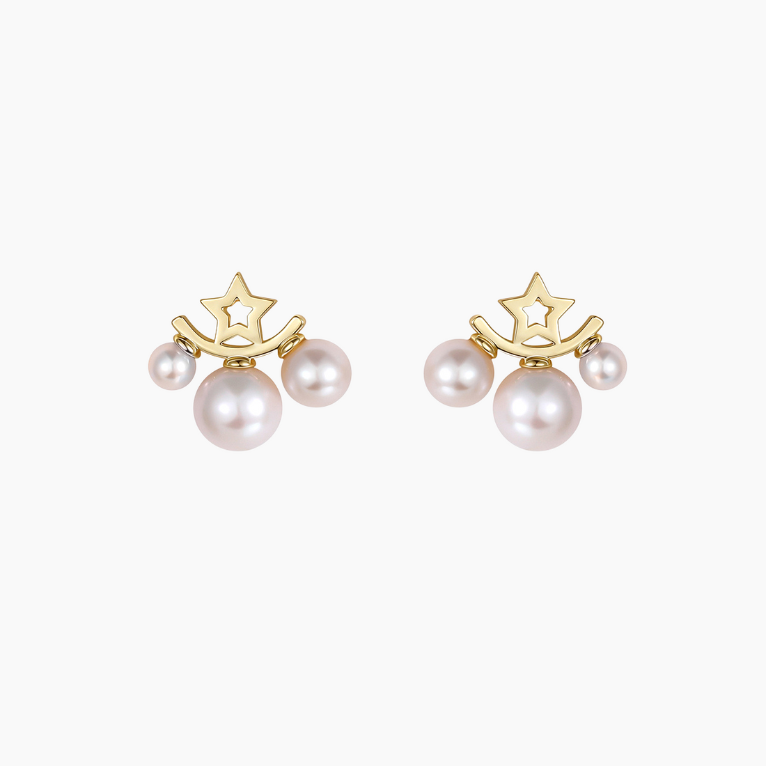 freshwater pearl earrings, pearl stud earrings, fresh pearl earrings for women, three pearl stud earrings, pearl earrings, silver pearl earrings