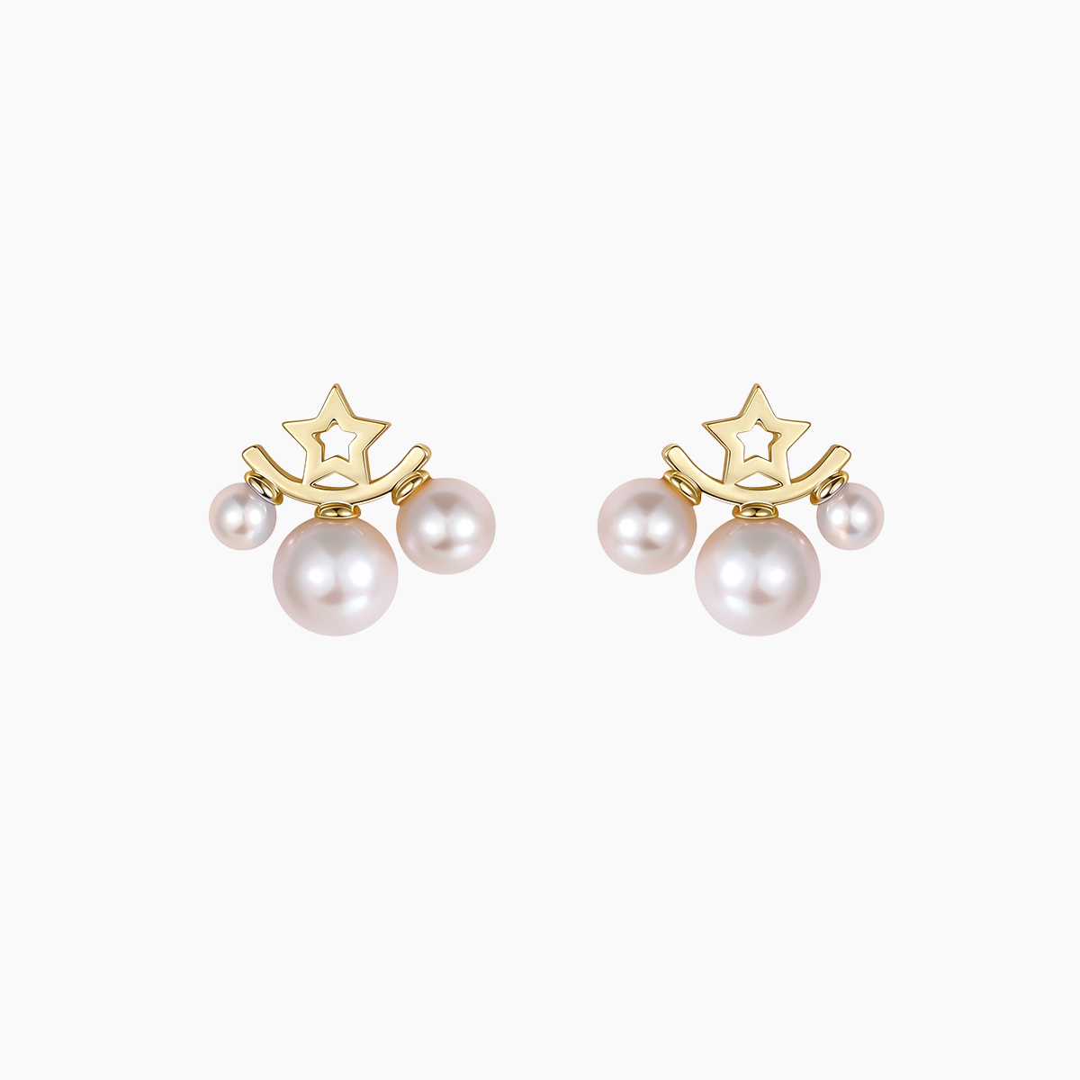 freshwater pearl earrings, pearl stud earrings, fresh pearl earrings for women, three pearl stud earrings, pearl earrings, silver pearl earrings