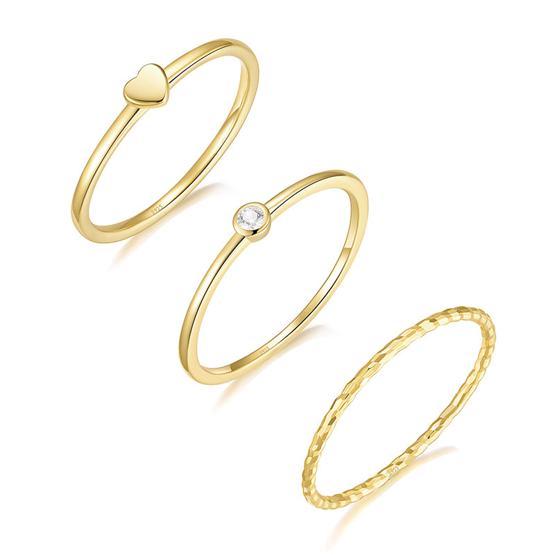 gold plated rings; simple wedding bands; Eamti;