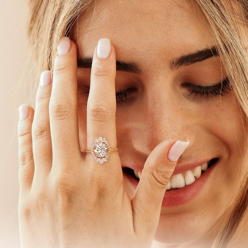 round cut engagement rings, round wedding rings, 1 carat wedding rings, silver wedding rings for women, sterling silver engagement rings