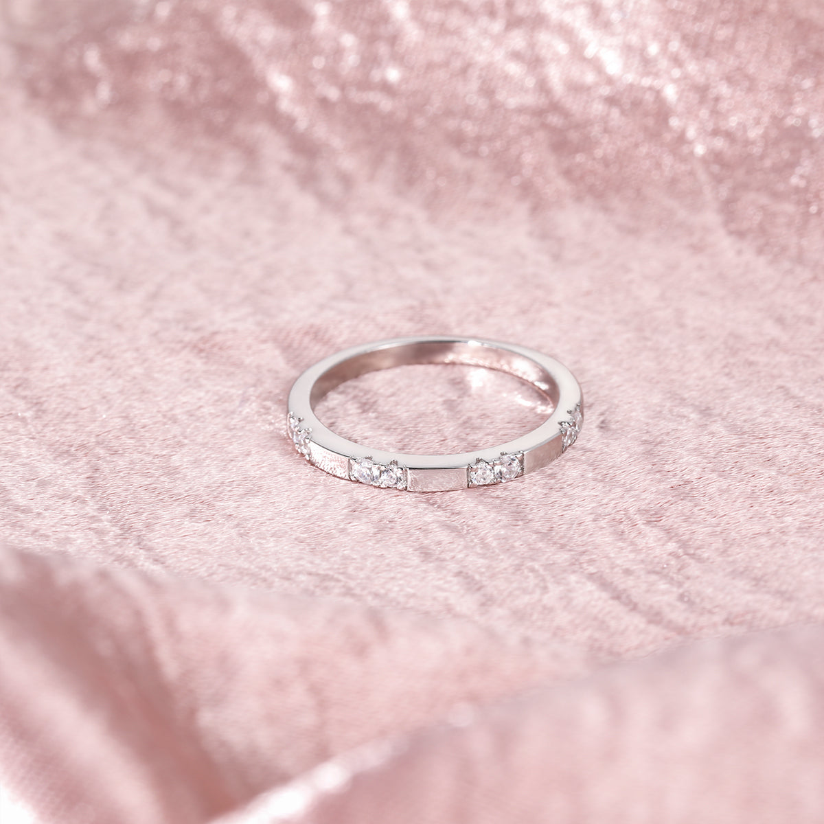 womens eternity ring, sterling silver eternity band, cz engagement ring set, sterling silver eternity ring, silver eternity ring, eternity band rings, eternity band engagement ring