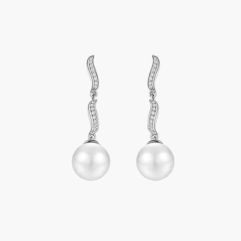 pearl drop earrings, earrings with pearl drops, silver pearl earrings, freshwater pearl earrings, pearl bridal earrings