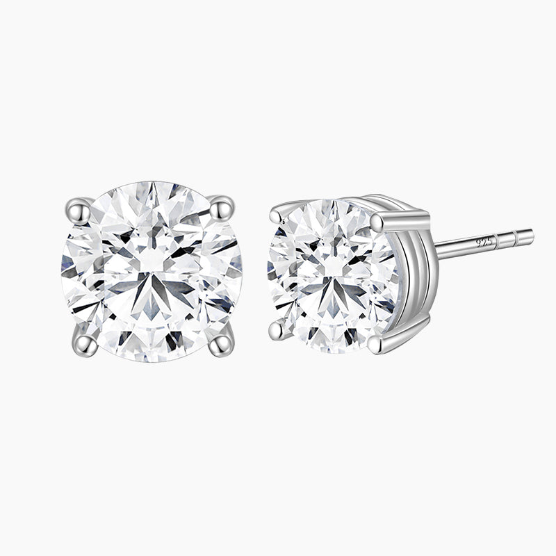post earrings, s925 silver earrings, solitaire earrings, cubic zirconia earrings for women, cz s925 earrings