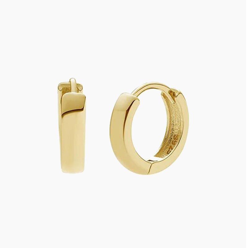 gold huggie, huggie earrings, hoop huggie, huggie for women