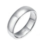 6mm rings; pure dome wedding rings; Eamti, mens band rings, s925 pure band ring, band rings for men, sterling silver band ring