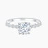 round cut engagement rings, round wedding rings, 1 carat wedding rings, silver wedding rings for women, sterling silver engagement rings