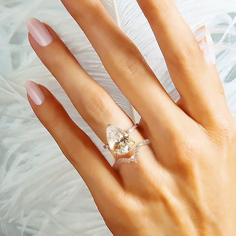 pear quality rings; women's rings; everyday rings for her, cubic zirconia ring, stackable ring, affordable jewelry for woman, cheap ring under $50, sterling silver wedding ring, crown rings