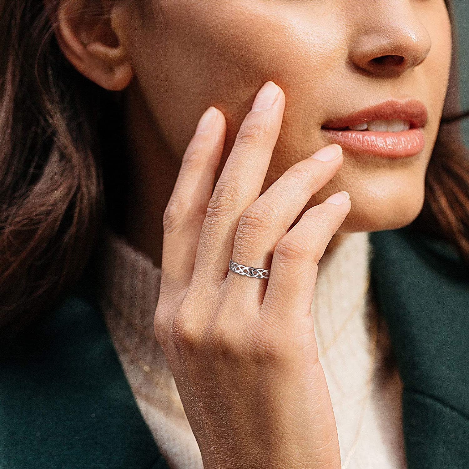 eternity wedding rings, simple wedding rings, inexpensive promise ring, cheap wedding rings for him, cheap wedding rings for men, twist silver ring, s925 twist rings