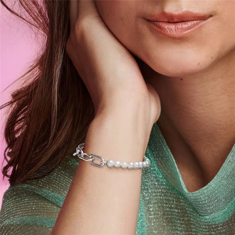 unique bracelet, stylish jewelry, freshwater pearl bracelet, mother of pearl gold