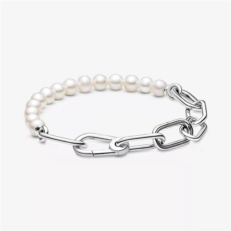 freshwater pearl bracelet, elegent bracelet, 925 silver pearl bracelet, silver bracelet for women, pearl bracelet