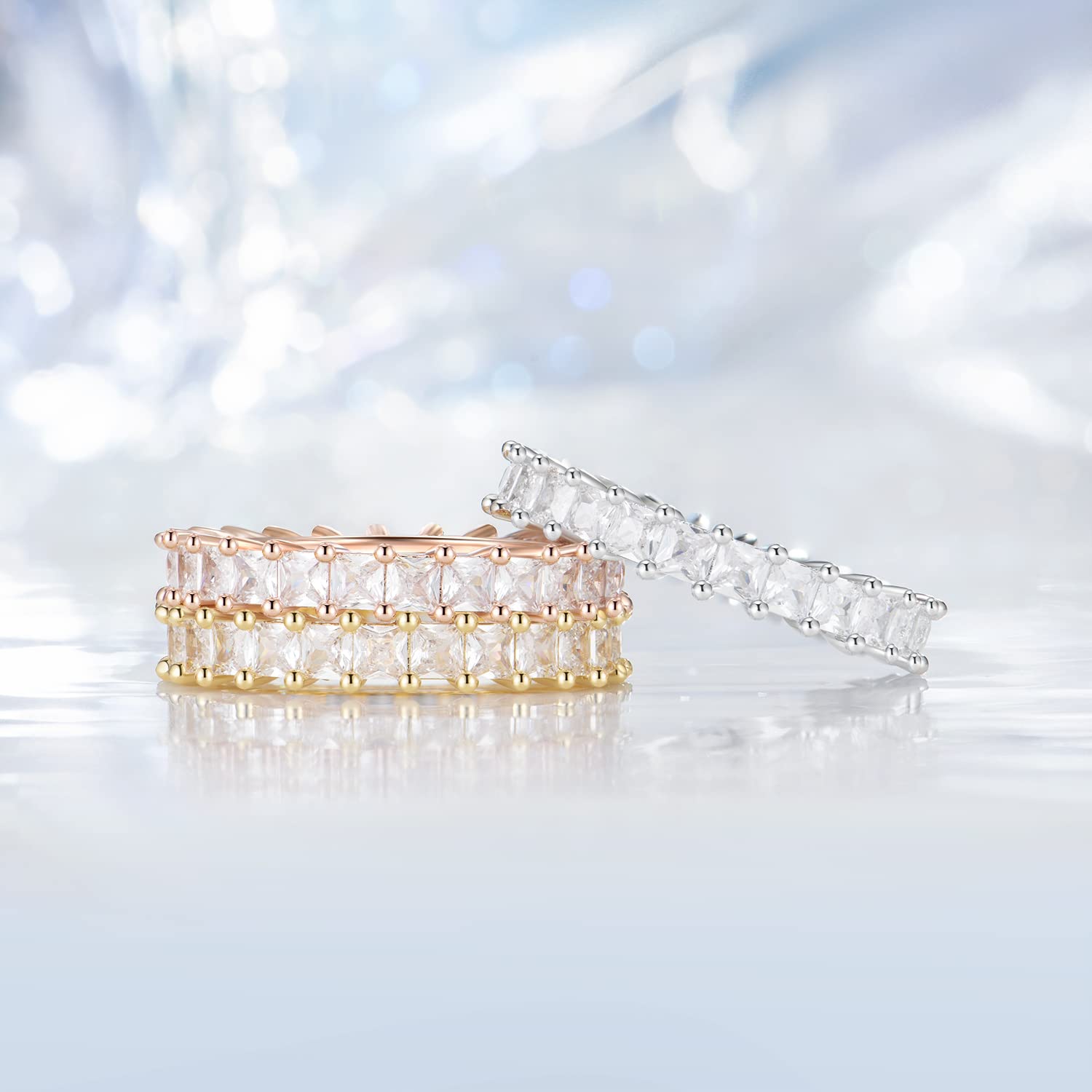 cushion eternity band ring, sterling silver wedding band, cheap wedding band under $50, silver eternity band for women