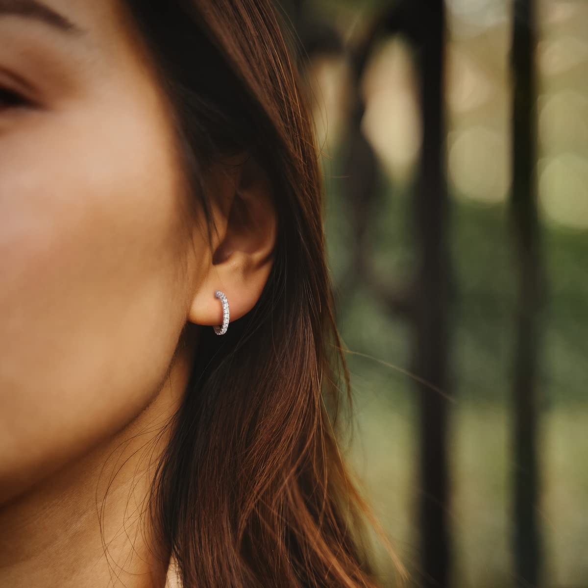 925 sterling silver earrings; hoop earrings; Eamti;