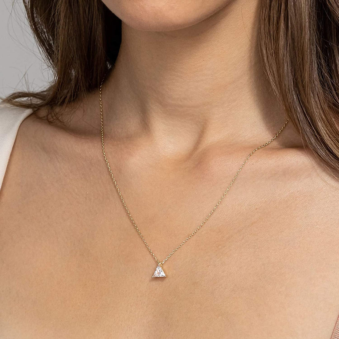 Collana con pendente placcato oro 14 carati