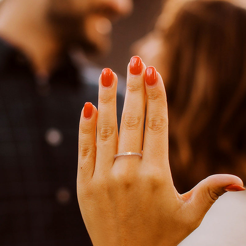 simple wedding rings; affordable engagement rings; Eamti, cubic zirconia ring, stackable ring, affordable jewelry for woman, cheap ring under $50, sterling silver wedding ring