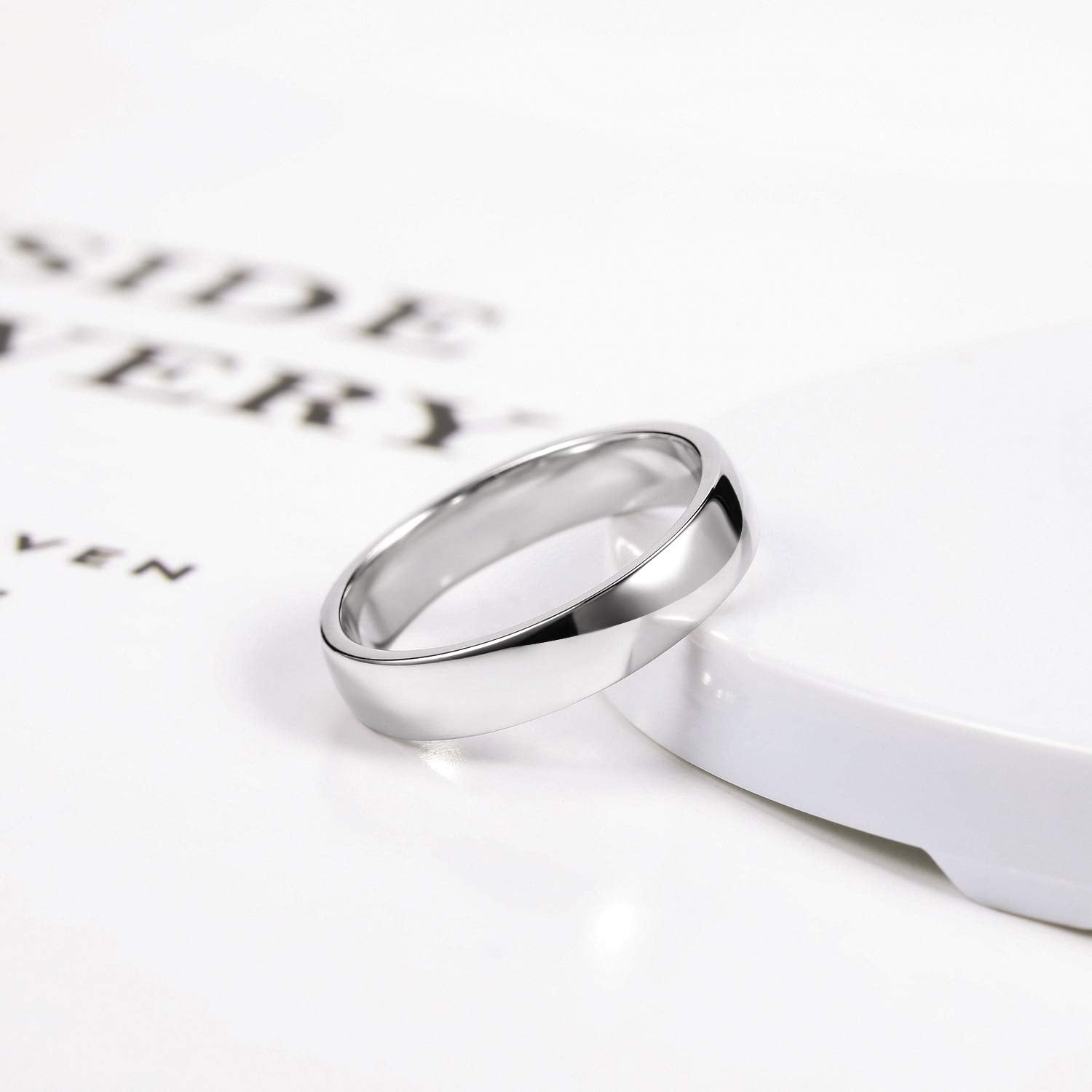 pure dome wedding rings, sterling silver rings, cool mens wedding bands, mens wedding band, cool band for men, 4mm rings band, mens silver wedding bands, cheap mens wedding bands